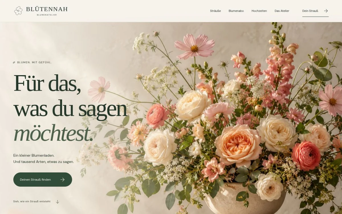 BLÜTENNAH – Original-Webseite